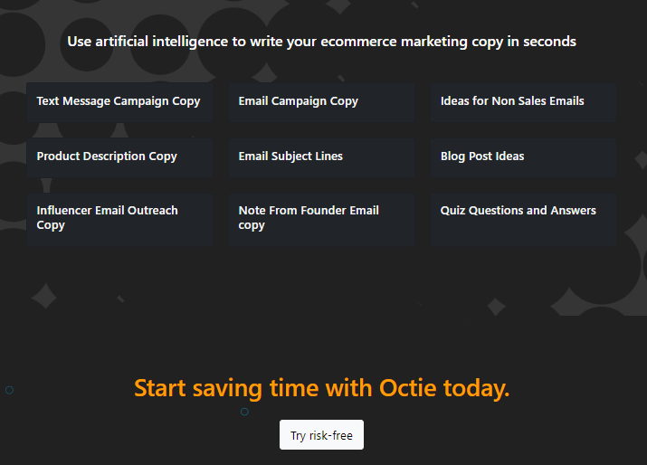Save time with octie