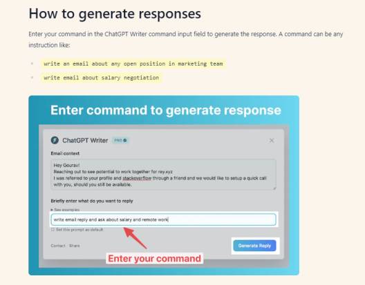 how to generates responses