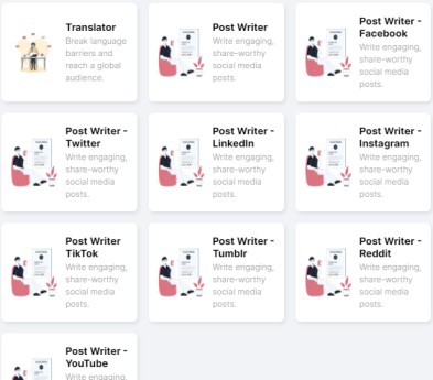 post writer for social media platforms by webuters