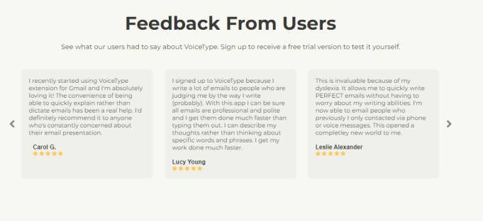 reviews of voicetype