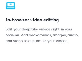 In Browser Video edit