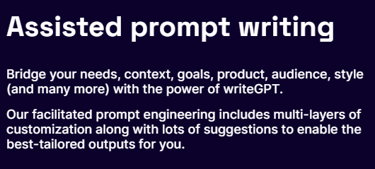 Prompt writing