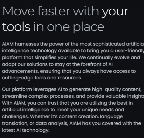 Move Faster with this tool