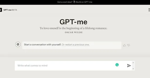 GPT-Me site
