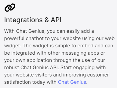 Integration and API