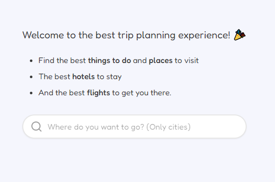 trip planner features