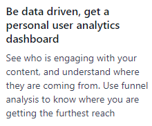 be data driven