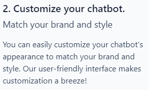 Customize chatbot
