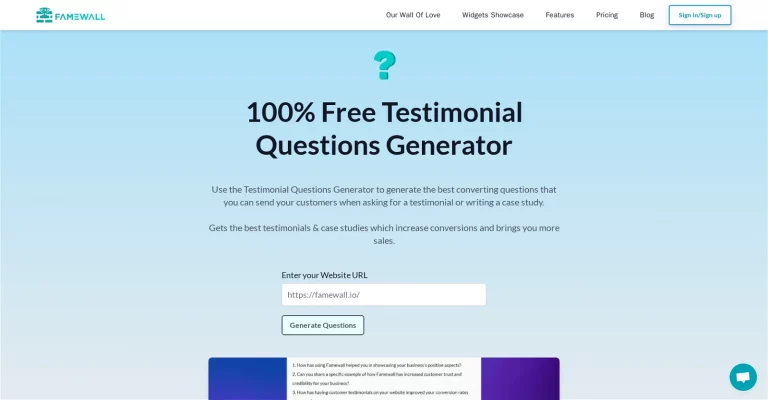 testimonial-questions-generator
